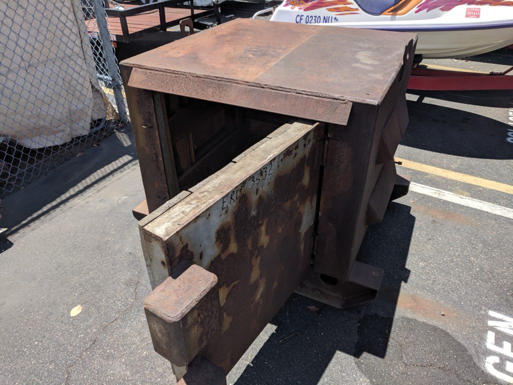 ATF Type 2 explosives magazine prior to being refurbished